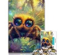 Puzzle araignée Mignon 1000 pièces pour Adultes et Adolescents, Aide Le Cerveau à exercer des Jouets addictifs pour cultiver la Patience Convient aux Couples 50x75cm