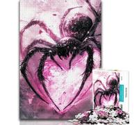 Puzzle Araignée Rose pour Adolescents 1000 pièces, Jouet éducatif et éducatif, idéal comme Cadeau pour Toute la Famille (38x26cm)