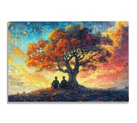 Puzzle Arbre de Vie 1000 Pièces Adultes, Puzzle 1000 Pièces pour Adultes et Enfants à Partir de 14 Ans, Paysage Puzzles Bois de Qualité Supérieure avec Une Boîte d'emballage Exquise, Cadeaux, -1065