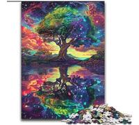 Puzzle Arbre de Vie 1000 pièces pour Adolescents, Cadeaux, Art intéressant, réduction du Stress, liste de souhaits avec Père Noël (14 Ans) (50x75cm)