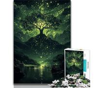 Puzzle Arbre de Vie 1000 pièces pour Adultes et Adolescents, Difficile à réaliser mais Amusant et Humoristique avec Affiche et fiche de Questions-réponses Assorties (38x26cm)