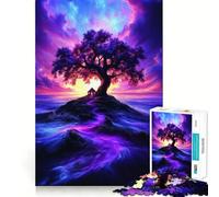 Puzzle Arbre de Vie 1000 Pièces pour Adultes Jeu Intelligent et Intelligent Découpe Précise 38x26cm