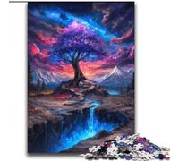 Puzzle Arbre de Vie 2000 pièces pour Adolescents, Anti-Stress, séjour à la Maison, avec Affiche et fiche de Questions-réponses (70x100cm)