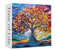 Puzzle arbre de vie carré 1000 pièces pour adultes