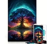 Puzzle Arbre de Vie de 1000 pièces (Yggdrasil) Coupe précise Jeu de réflexion amusant pour les loisirs, cadeau d'anniversaire, projet d'art (38 x 26 cm)