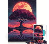 Puzzle Arbre de Vie Solitaire pour Adolescents 1000 Pièces Jeu de Logique et de Détente Attentive Découpe Précise (38x52cm)