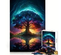 Puzzle Arbre de Vie Yggdrasil 1000 Pièces pour Adolescents Défi Mental Paisible et Amusant Assemblage sans Couture Surprise d'anniversaire (50x75cm)