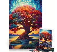 Puzzle Arbre de Vie Yggdrasil 1000 pièces pour Adultes Développe la logique Montage Facile et sécurisé (38x52cm)