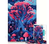 Puzzle Arbre du Pays des Merveilles 1000 Pièces Jeu de Découpe Laser Avancée Idéal pour Les Voyages Cadeau Cérébral (38x26cm)