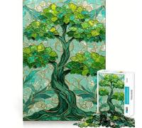 Puzzle Arbre Feuillage pour Adolescents 1000 Pièces Jeu de Réflexion Simple et Amusant Cadeau Précieux 38x52cm