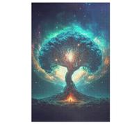 Puzzle Arbre Magique 1000 Pièces pour Adolescents Puzzles Créatif en Bois Jouet Jeu Familial Difficulté Défi 78×53cm