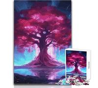Puzzle Arbre Magique 1000 pièces pour Adolescents:Un Jeu d'apprentissage ludique et Stimulant, idéal comme Cadeau de Noël ou d'anniversaire Dimensions:50x75cm