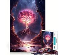 Puzzle Arbre Mystique 1000 Pièces pour Adolescents Stimule la Mémoire Anti-Stress Décoration Murale à Bords Serrés (38x26cm)