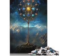 Puzzle Arbre Mystique de Billes 1000 Pièces Puzzle pour Adultes Puzzle en Papier pour Adultes Antistress 1000 Pièces (38x26cm)