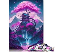 Puzzle Arbre Mystique pour Adultes 1000 Pièces - Grand Puzzle à Refaire Soi-même - Jeu Éducatif et Amusant pour Toute la Famille - Décoration Unique - 38 x 26 cm / 1000 Pièces