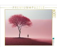 Puzzle · Arbre Rose | Image minimaliste surréaliste générée par IA avec un arbre rose… · 2000 pièces · Format assemblé 90 × 67 cm · CALVENDO Puzzle