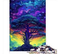Puzzle Arbre sacré coloré pour Adultes 1000 pièces Puzzle en Bois Cadeau pour 12 Ans et Jeux familiaux Cadeaux d'anniversaire de Noël 1000 pièces (50x75 cm)