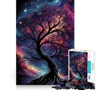 Puzzle Arbre Spirituel de l'espace 1000 Pièces pour Adolescents Jeu de Développement Mental Design Confortable et Relaxant 38x26cm