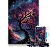 Puzzle Arbre Spirituel de l'espace 1000 Pièces pour Adolescents Jeu de Développement Mental Design Confortable et Relaxant 38x52cm