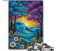 Puzzle Arbres au Bord de l'océan 2000 pièces pour Adultes et Adolescents, Jeu éducatif, défi, Cadeau d'anniversaire, décoration Murale (70x100cm)
