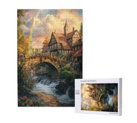 Puzzle Arc-en-Ciel 2000 Pièces Adultes, Puzzles Classiques Art Pont avec Boîte d'emballage et Photos de Référence, Relaxation/Soulagement du Stress/Jeux Amusants, Creatif Cadeau pour Femme 2T-1874