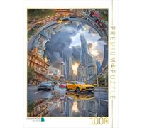 Puzzle · Architecture surréaliste | Shanghai après l'orage · 1000 pièces · Format assemblé 64 × 48 cm · CALVENDO Puzzle