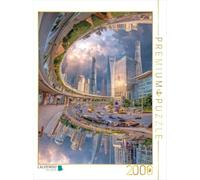 Puzzle · Architecture surréaliste | Shanghai sous un autre angle · 2000 pièces · Format assemblé 90 × 67 cm · CALVENDO Puzzle