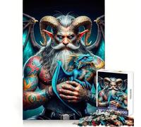 Puzzle Argus Giant Chronicles pour Adolescents, 1000 pièces, Jouet de logique Pure, décoration Murale Calme et épurée 50x75cm