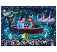 Puzzle Ariel, Petite Sirene 1000 Pieces Balade Romantique en Barque - Edition Collector, Adulte - Set Classic Princess + Carte