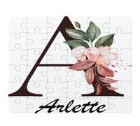 Puzzle Arlette | 30 Pièces 24 × 19 cm Carton Brillant 2 mm | Message à Reconstituer Annonce Surprise | Cadeau Anniversaire Noël