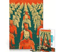 Puzzle Armée de Terre Cuite 1000 pièces pour Adultes Jeu de logique et de réflexion Découpe précise 38x26cm