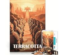 Puzzle Armée de Terre Cuite pour Adolescents, 1000 pièces, Jouet Intelligent et apaisant, découpe Facile, 38x52cm