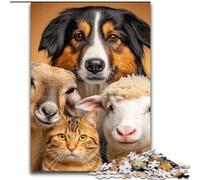 Puzzle Art Cat 1000 pièces pour Adolescents, Cadeau d'anniversaire pour Tuer Le Temps, décoration Murale pour Les 14 Ans et Plus (50x75cm)