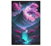 Puzzle Art Cerisier en Fleurs du Japon Puzzles pour AdultesPuzzles en Bois De 1000 Pièces Adultes Cadeaux Jeu Stimulant 78×53cm