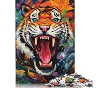 Puzzle Art Cool Tiger, défi Difficile, Puzzle en Carton 100% recyclé, pour Femmes et Hommes, Cadeaux, 1 000 pièces (38 x 26 cm)