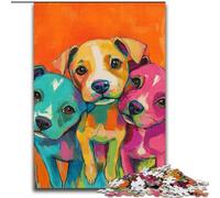 Puzzle Art Dog 1000 pièces pour Adultes et Adolescents, pour Un Moment de détente et de Partage, pour Un Amour de Couple Plus Intense (50x75cm)