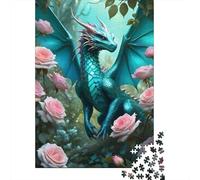 Puzzle Art Dragon, Difficile, en Carton 100% recyclé, pour Femmes et Hommes, Cadeaux de Noël, 1 000 pièces (38 x 26 cm)