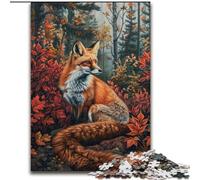 Puzzle Art Fox 1000 pièces, Anti-Stress, Vacances à la Maison, avec Affiche et fiche de Questions-réponses Assorties (50x75cm)