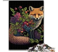 Puzzle Art Fox pour Adolescents 1000 pièces, Jouet éducatif, Jeux familiaux Amusants, décoration d'intérieur Unique (50x75cm)