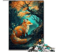 Puzzle Art Fox Under The Tree 1000 pièces pour Adultes et Adolescents, Relax Games, idéal comme Cadeau pour Toute la Famille (50x75cm)