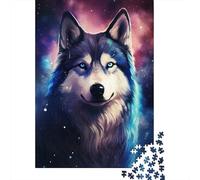 Puzzle Art Galaxy Husky de qualité supérieure, 100% Papier recyclé, rectangulaire, pour Adultes et Adolescents, Cadeau Unique, 1 000 pièces (75 x 50 cm)