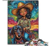 Puzzle Art Girl pour Adolescents 1000 pièces, Anti-Stress, Vacances à la Maison, Tue Le Temps, Interaction Parent-Enfant (Taille 26x38cm)