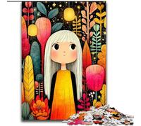 Puzzle Art Girl pour Adultes, 1 000 pièces, pour Les 14 Ans et Plus, Jeux Amusants, activités Amusantes à la Maison, Cadeaux d'anniversaire, Cadeaux de Voyage (Taille 50x75cm)