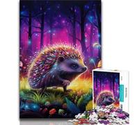 Puzzle Art Hedgehog 1000 pièces pour Adultes et Adolescents, Jeu Stimulant, idéal comme Cadeau pour Toute la Famille 50x75cm