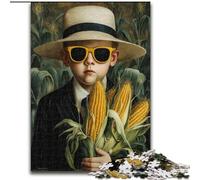Puzzle Art Human 1000 pièces pour Adultes et Adolescents, Jeu Stimulant et Familial avec Affiche et fiche de Questions-réponses Assorties (Taille 26x38cm)