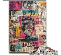 Puzzle Art Moderne de Basquiat 2000 pièces pour Adultes et Adolescents, Jeu Stimulant et Jeu Familial, Collection d'artistes, Beaux-Arts pour Les 14 Ans et Plus 70x100cm