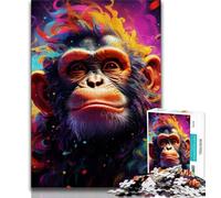 Puzzle Art Monkey 1000 pièces pour Adultes et Adolescents, Jeu Familial Anti-Stress, défi Difficile, Collection d'artistes, Beaux-Arts (50x75cm)
