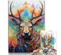 Puzzle Art Moose pour Adolescents 1000 pièces, Jeux éducatifs, décoration d'intérieur, Collection d'artistes, Beaux-Arts (75x50cm)