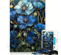 Puzzle Art Nouveau Fleur Dorée 1000 Pièces pour Adolescents Détente et Anti-Stress Découpe Lisse Cadeau Artistique (38x52cm)