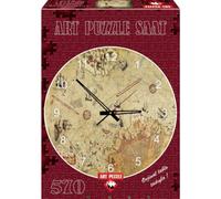 Puzzle ART PUZZLE Horloge Carte du capitaine Voyage 570 pièces